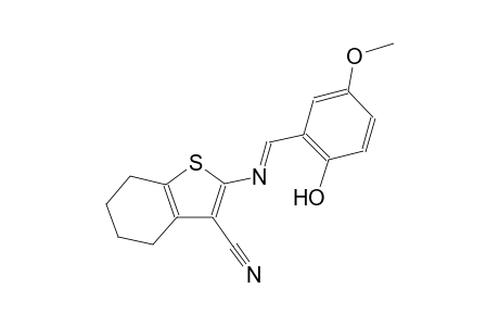 benzo[b]thiophene-3-carbonitrile, 4,5,6,7-tetrahydro-2-[[(E)-(2-hydroxy-5-methoxyphenyl)methylidene]amino]-