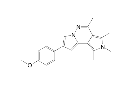 11-(4-methoxyphenyl)-3,4,5,7-tetramethyl-4,8,9-triazatricyclo[7.3.0.0(2,6)]dodeca-1(12),2,5,7,10-pentaene