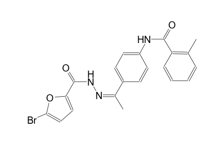 N-{4-[(1Z)-N-(5-bromo-2-furoyl)ethanehydrazonoyl]phenyl}-2-methylbenzamide