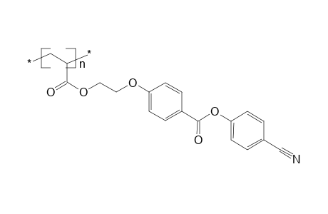 Poly[1-(cyano-1,4-phenyleneoxycarbonyl-1,4-phenyleneoxyethyleneoxycarbonyl)ethylene]