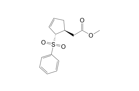 Methyl [(1S*,2S*)-2-benzenesulfonyl-3-cyclopenten-1-yl]acetate