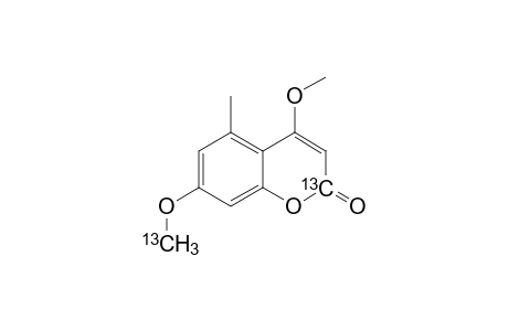 [2-13C,7-O13CH3]-4,7-Dimethoxy-5-methylcoumarin