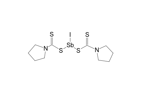 Iodobis(pyrrolidyldithiocarbamato)stibine