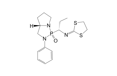 [1,3]Dithiolan-2-ylidene-[(R)-1-((S)-1-oxo-2-phenyl-hexahydro-1lambda(5)-pyrrolo[1,2-c][1,3,2]diazaphopsphol-1-yl)-propyl]-amine