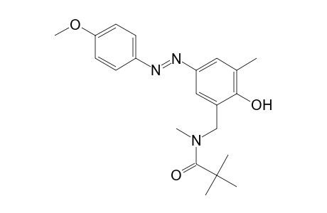 Propanamide, N-[[2-hydroxy-5-[2-(4-methoxyphenyl)diazenyl]-3-methylphenyl]methyl]-N,2,2-trimethyl-