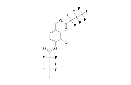 4-Hydroxy-3-methoxybenzyl alcohol, bis(heptafluorobutyrate)