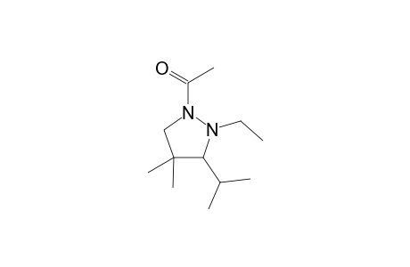 1-(2-Ethyl-3-isopropyl-4,4-dimethyl-pyrazolidin-1-yl)ethanone