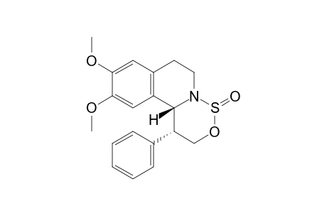 (1R,11bR)-9,10-dimethoxy-1-phenyl-2,6,7,11b-tetrahydro-1H-oxathiazino[4,3-a]isoquinoline 4-oxide
