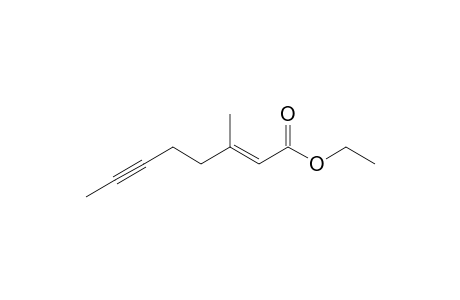 Ethyl 3-Methyloct-2-en-6-ynoate