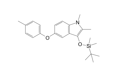 3-(tert-Butyldimethylsiloxy)-1,2-dimethyl-5-(4-methylphenoxy)-1H-indole