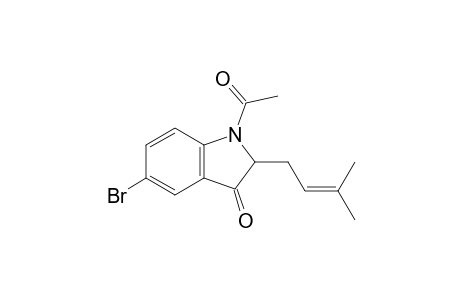 1-Acetyl-5-bromo-2-(3-methylbut-2-enyl)-2H-indol-3-one