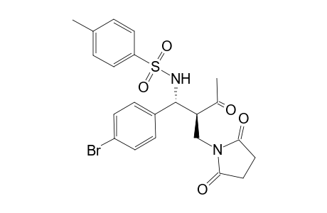 Threo-N-(1-(4-bromophenyl)-2-((2,5-dioxopyrrolidin-1-yl)methyl)-3-oxobutyl)-4-methylbenzenesulfonamide