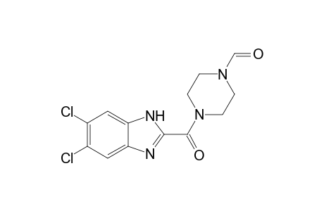 4-[(5,6-Dichloro-1H-benzimidazol-2-yl)carbonyl]piperazine-1-carbaldehyde