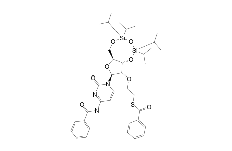 3',5'-O-(TETRAISOPROPYLDISILOXANE-1,3-DIYL)-N4-BENZOYL-2'-O-(2-THIOBENZOYLETHYL)-CYTIDINE