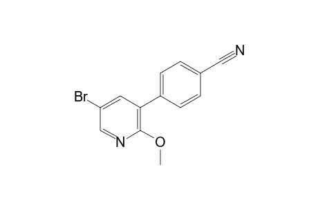 4-(5-bromo-2-methoxypyridin-3-yl)benzonitrile