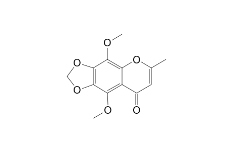 4,9-Dimethoxy-6-methyl-8H-1,3-dioxolo[4,5-g][1]-8-benzopyranone