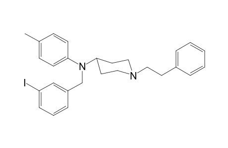 N-(3-Iodobenzyl)-N-(4-methylphenyl)-1-(2-phenylethyl)piperidin-4-amine