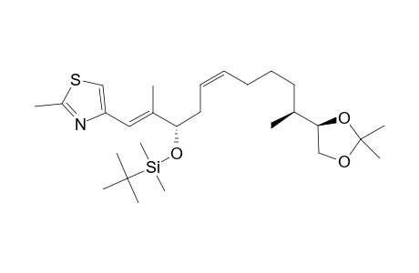 (1S,8S,3Z)-1-[(1E)-1-Methyl-2-(2-methyl-1,3-dioxolan-4-yl)vinyl]-8-[(4R)-2,2-dimethyl-1,3-dioxolan-4-yl]-1-(tert-butyldimethyllsiloxy)non-3-ene