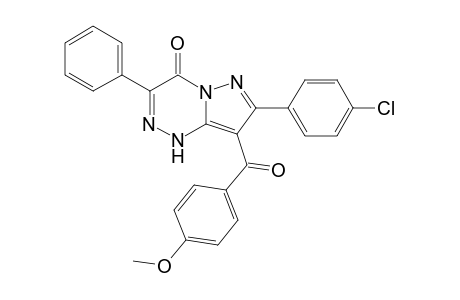 8-p-methoxybenzoyl-7-p-chlorophenyl-3-phenyl-1H-pyrazolo[5,1-c][1,2,4]triazin-4-one