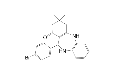 11-(4-bromophenyl)-3,3-dimethyl-2,3,4,5,10,11-hexahydro-1H-dibenzo[b,e][1,4]diazepin-1-one