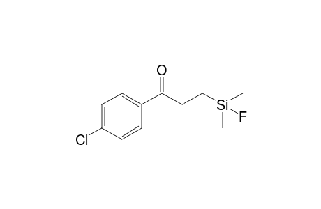 1-(4-Chlorophenyl)-3-[fluoranyl(dimethyl)silyl]propan-1-one