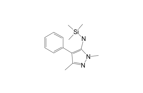 1,3-Dimethyl-4-phenyl-1H-pyrazol-5-ylamine, N-trimethylsilyl-