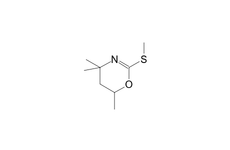 4,4,6-trimethyl-2-(methylsulfanyl)-5,6-dihydro-4H-1,3-oxazine