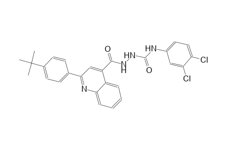 2-{[2-(4-tert-butylphenyl)-4-quinolinyl]carbonyl}-N-(3,4-dichlorophenyl)hydrazinecarboxamide