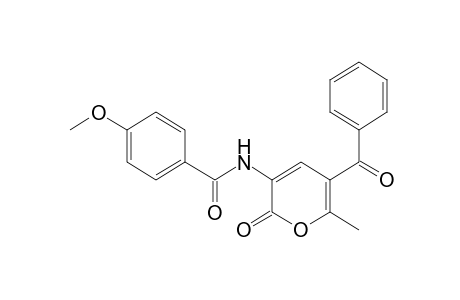 N-(5-BENZOYL-6-METHYL-2-OXO-2H-PYRAN-3-YL)-p-ANISAMIDE
