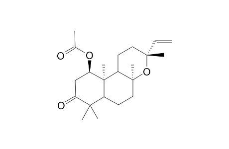 ent-1.beta.-Acetoxy-3-oxo-13-epi-manoyl oxide