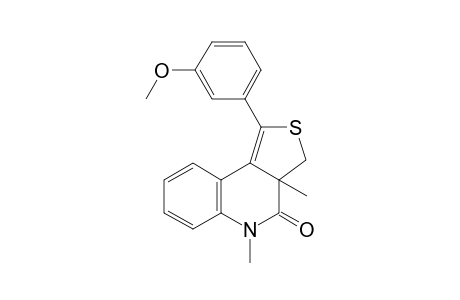 1-(3-Methoxyphenyl)-3a,5-dimethyl-3,3a-dihydrothieno[3,4-c]quinolin-4(5H)-one