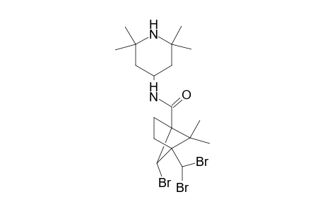 6-bromo-4-(dibromomethyl)-5,5-dimethyl-N-(2,2,6,6-tetramethyl-4-piperidinyl)bicyclo[2.1.1]hexane-1-carboxamide