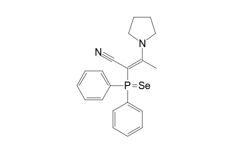 2-(Diphenylphosphoroselenoyl)-3-pyrrolidin-1-ylbut-2-enenitrile