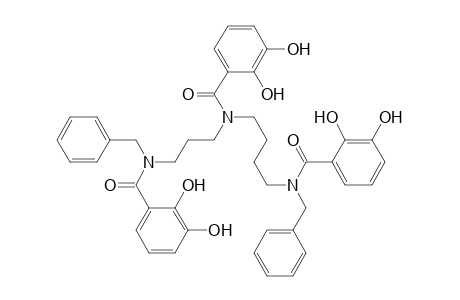 N(1),N(10)-Dibenzyl-N(1),N(5),N(10)-tris(2,3-dihydroxybenzoyl)-1,5,10-triazadecane