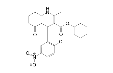 3-quinolinecarboxylic acid, 4-(2-chloro-5-nitrophenyl)-1,4,5,6,7,8-hexahydro-2-methyl-5-oxo-, cyclohexyl ester
