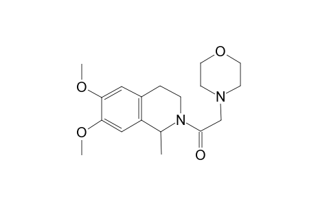 1-(6,7-dimethoxy-1-methyl-3,4-dihydro-1H-isoquinolin-2-yl)-2-(4-morpholinyl)ethanone