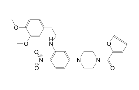 benzeneethanamine, N-[5-[4-(2-furanylcarbonyl)-1-piperazinyl]-2-nitrophenyl]-3,4-dimethoxy-
