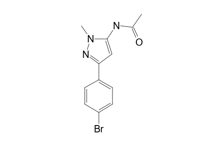 N-[5-(4-bromophenyl)-2-methylpyrazol-3-yl]acetamide