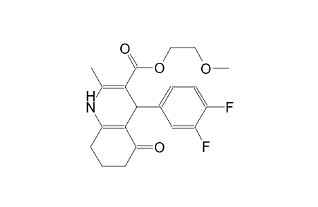 3-quinolinecarboxylic acid, 4-(3,4-difluorophenyl)-1,4,5,6,7,8-hexahydro-2-methyl-5-oxo-, 2-methoxyethyl ester