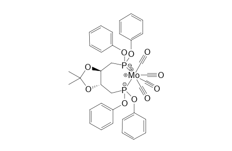 Tetracarbonyl{1,4-dideoxy-1,4-bis(diphenoxyphosphanyl)-2,3-O-isopropyliden-L-threitol-p,p'}molybdenum