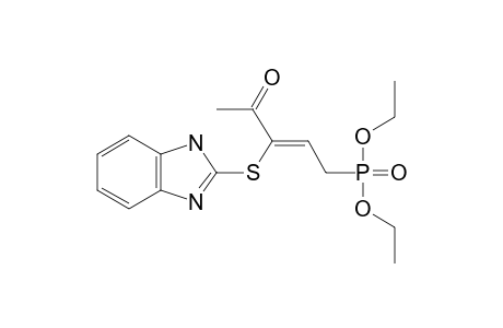 (Z)-3-(1H-benzimidazol-2-ylthio)-5-diethoxyphosphoryl-pent-3-en-2-one
