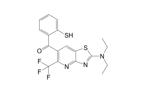 2-Diethylamino-6-(2-sulfanylbenzoyl)-5-(trifluoromethyl)-[1,3]thiazolo[4,5-b]pyridine