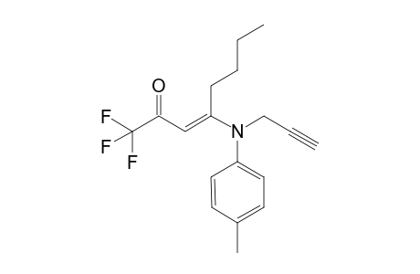 (E)-1,1,1-Trifluoro-4-(N-1-propyn-3-yl-4-tolyl-amino)-oct-3-en-2-one
