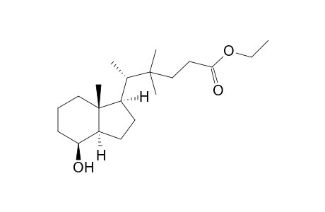 (8S,20S)-Des-A,B-20-(1',1'-dimethyl-3'-ethoxycarbonyl-propyl)-pregnan-8.beta.-ol