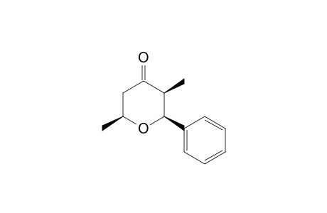 (2S,3S,6S)-3,6-Dimethyl-2-phenyl-tetrahydro-pyran-4-one