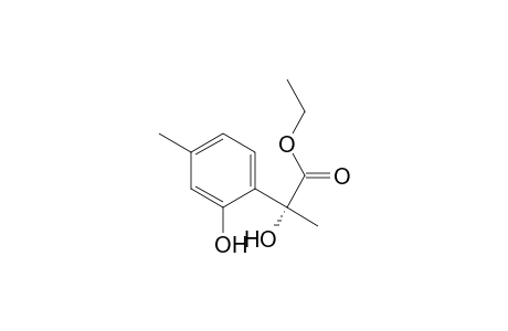 Benzeneacetic acid, .alpha.,2-dihydroxy-.alpha.,4-dimethyl-, ethyl ester, (R)-