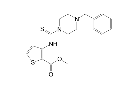 2-thiophenecarboxylic acid, 3-[[[4-(phenylmethyl)-1-piperazinyl]carbonothioyl]amino]-, methyl ester