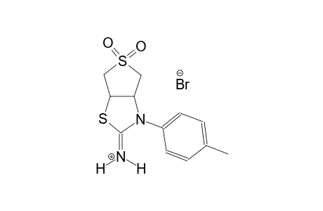 3-(4-methylphenyl)tetrahydrothieno[3,4-d][1,3]thiazol-2(3H)-iminium 5,5-dioxide bromide