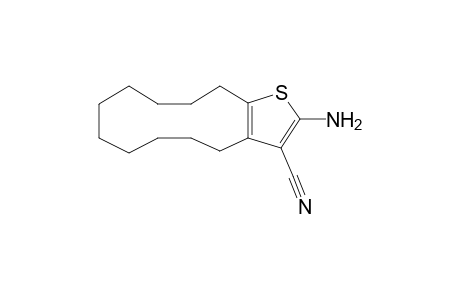 2-Amino-4,5,6,7,8,9,10,11,12,13-decahydrocyclododeca[b]thiophene-3-carbonitrile