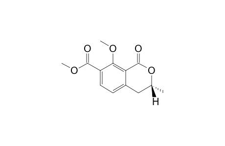 METHYL-(R)-(-)-8-METHOXY-3-METHYL-1-OXO-3,4-DIHYDRO-(1H)-2-BENZOPYRAN-7-CARBOXYLATE